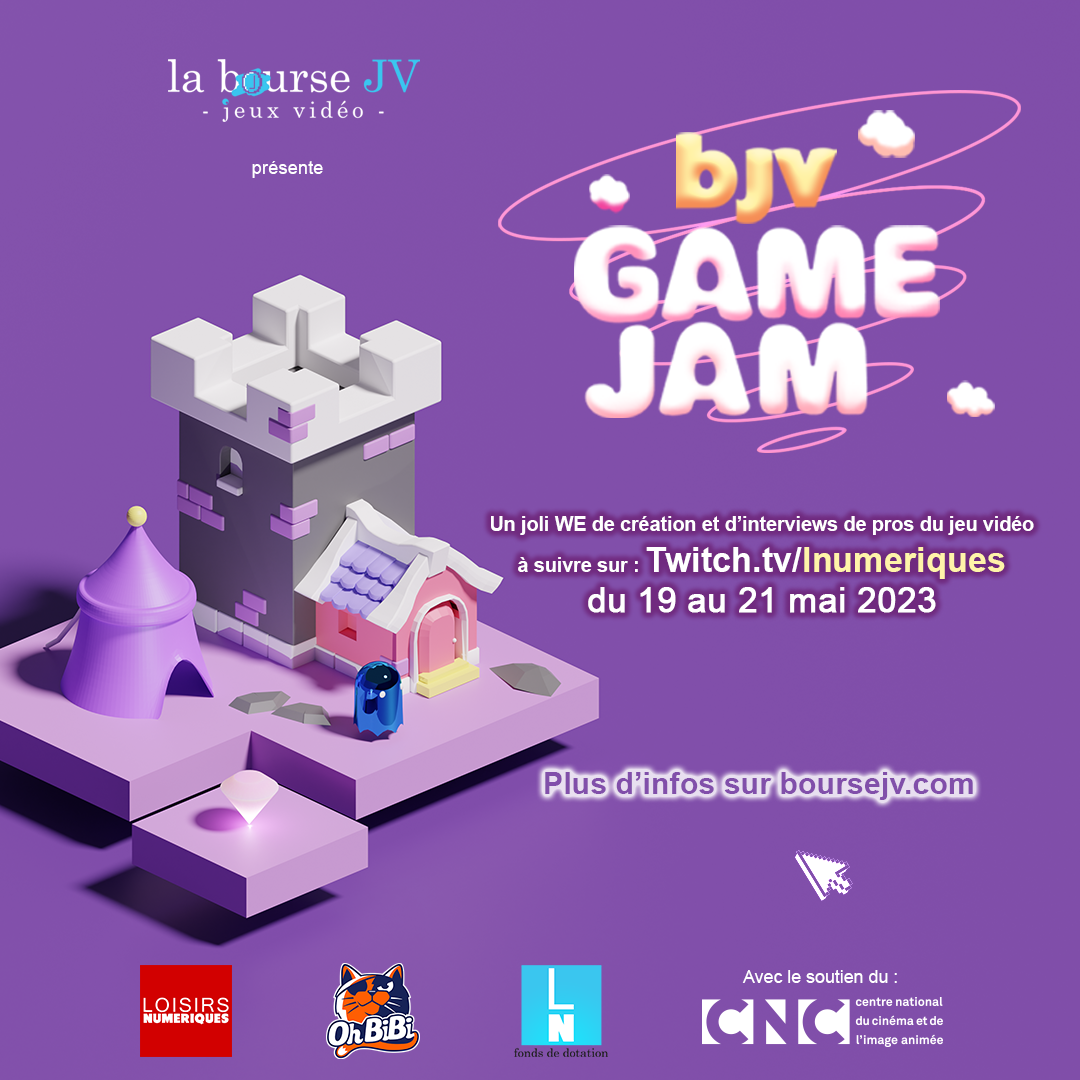 flyer réseaux sociaux de la BJV Game Jam 2023